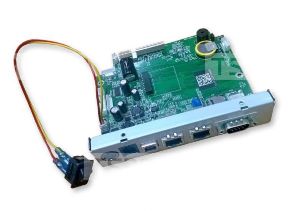 Материнская плата РИТЕЙЛ-01 Ethernet с выключателем питания и задней интерфейсной крышкой (RS/USB/2LAN) с ПО